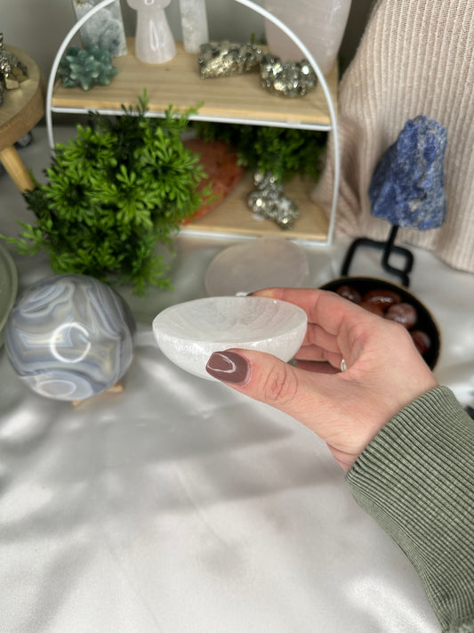 Round Selenite Bowl