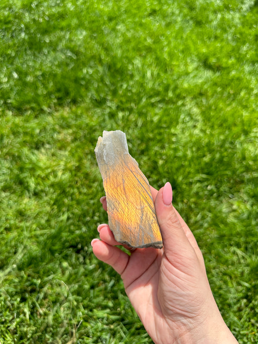 Half Polished Labradorite Freeform B