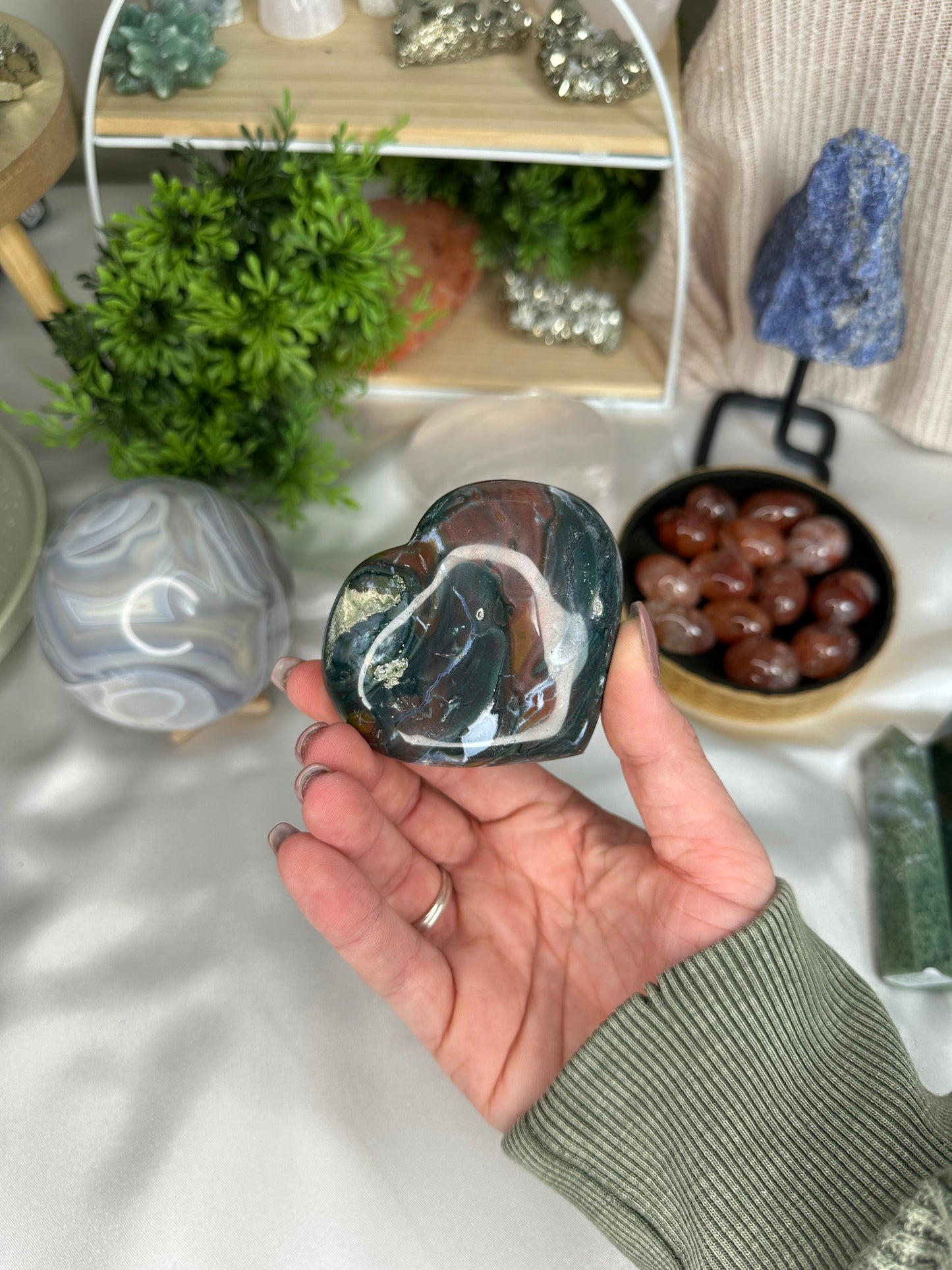 Sea Jasper Heart