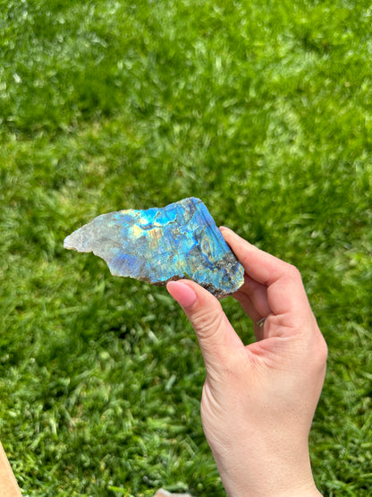 Half Polished Labradorite Freeform A