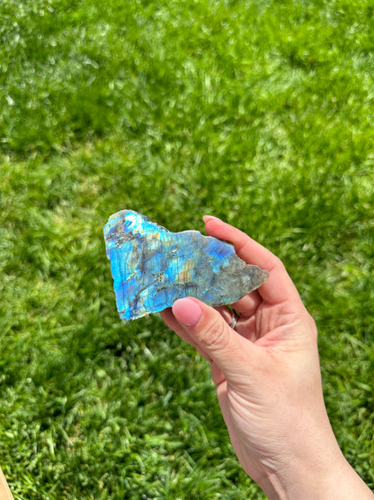 Half Polished Labradorite Freeform A