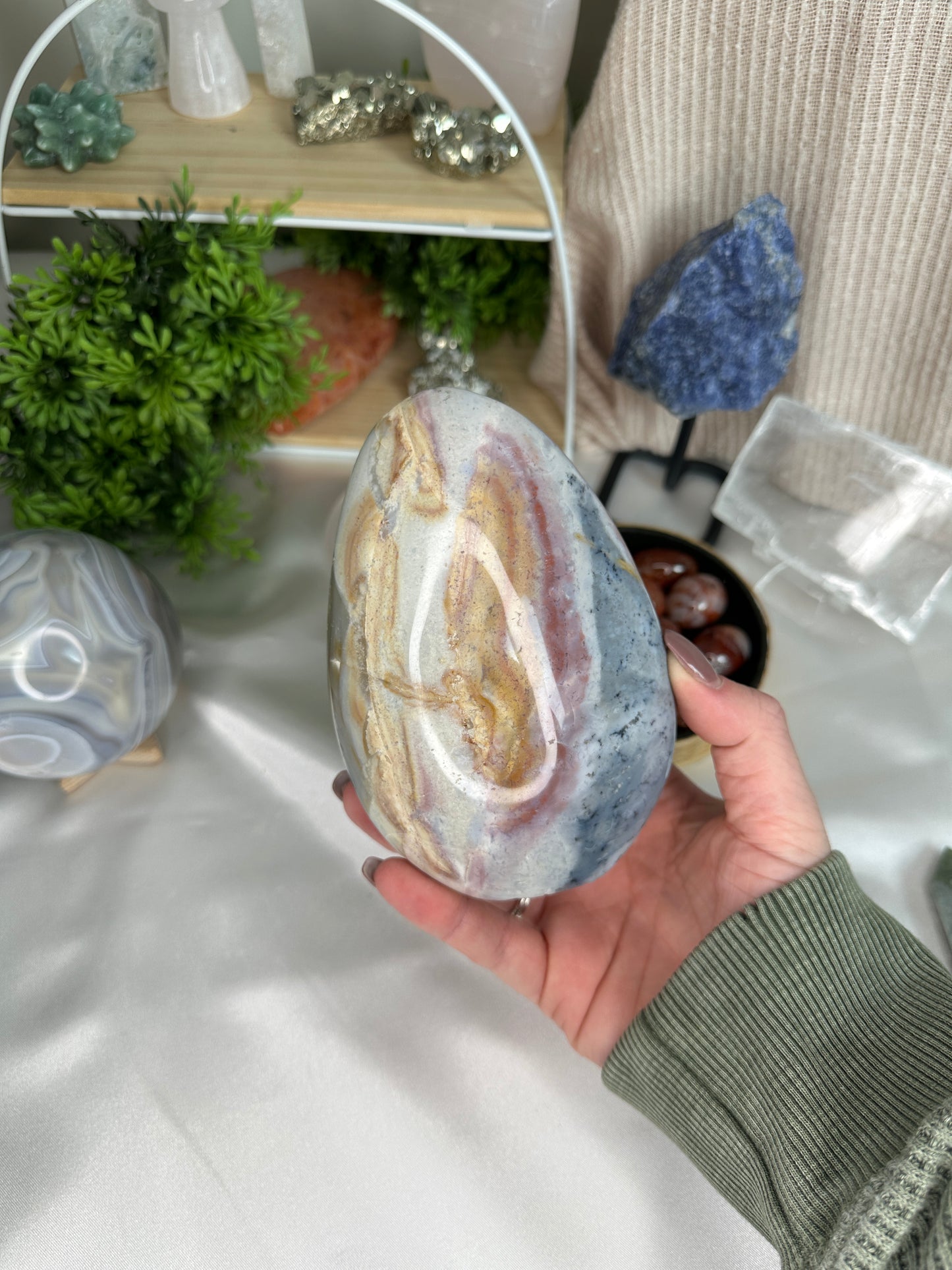 Sea Jasper Standing Egg