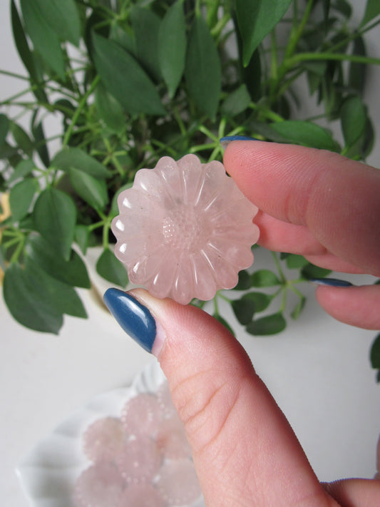 Rose Quartz Flower