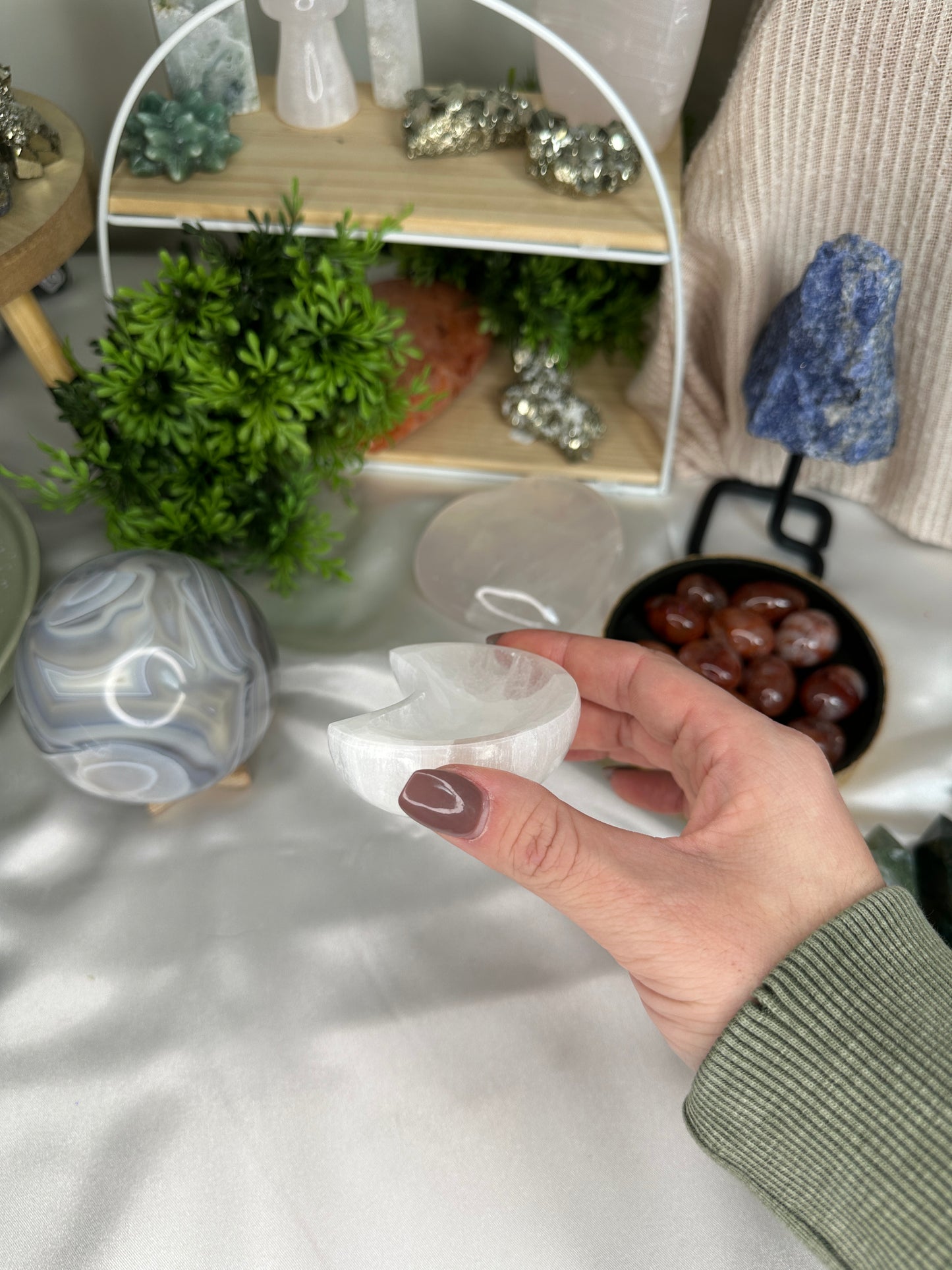 Moon Selenite Bowl Small