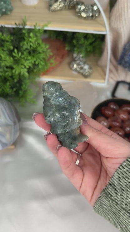 Labradorite Santa with Present Sack